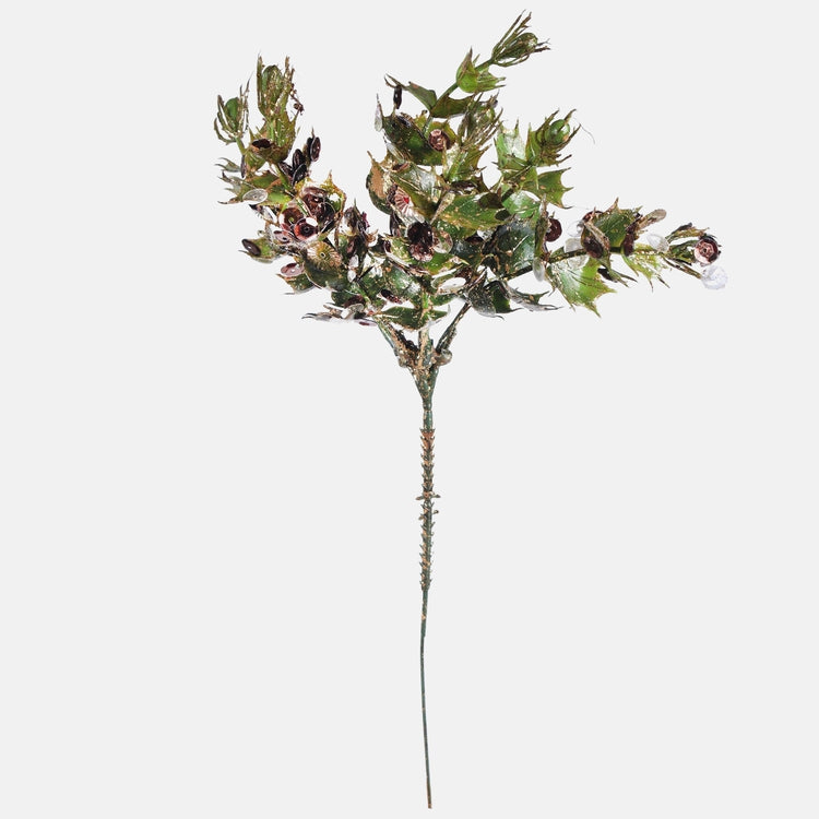 Kimalteleva myrtti paljeteilla vihreä/kulta - Tekokukat.fi