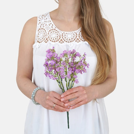 Gypsophila-kimppu tekokukkakimppu vaaleansininen