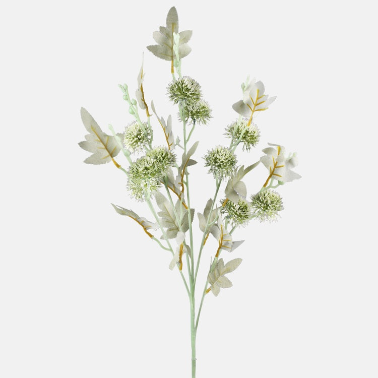 Koristeohdake tekokukka vihreä/valkoinen - Tekokukat.fi