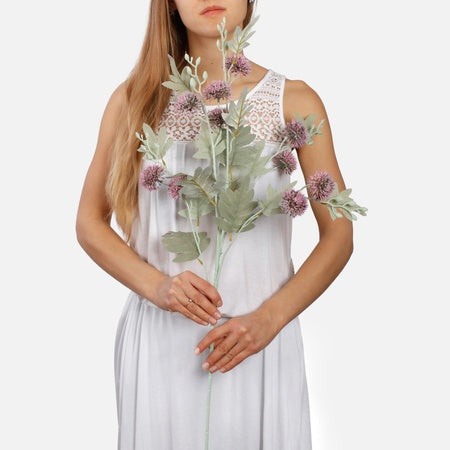 Koristeohdake tekokukka violetti