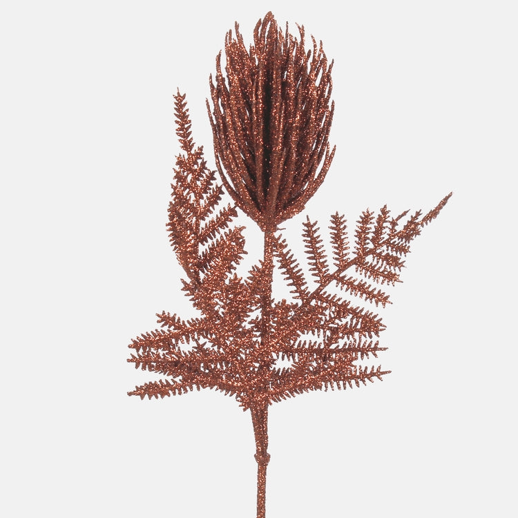 Ohdake glitterillä Ruskea - Tekokukat.fi