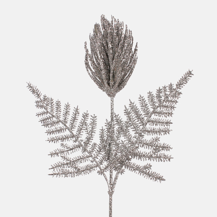 Ohdake glitterillä Hopea - Tekokukat.fi