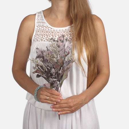 Cotinus tekokukkakimppu syksyinen beige