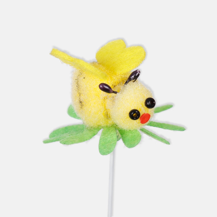 Mehiläinen kepillä Keltainen - Tekokukat.fi