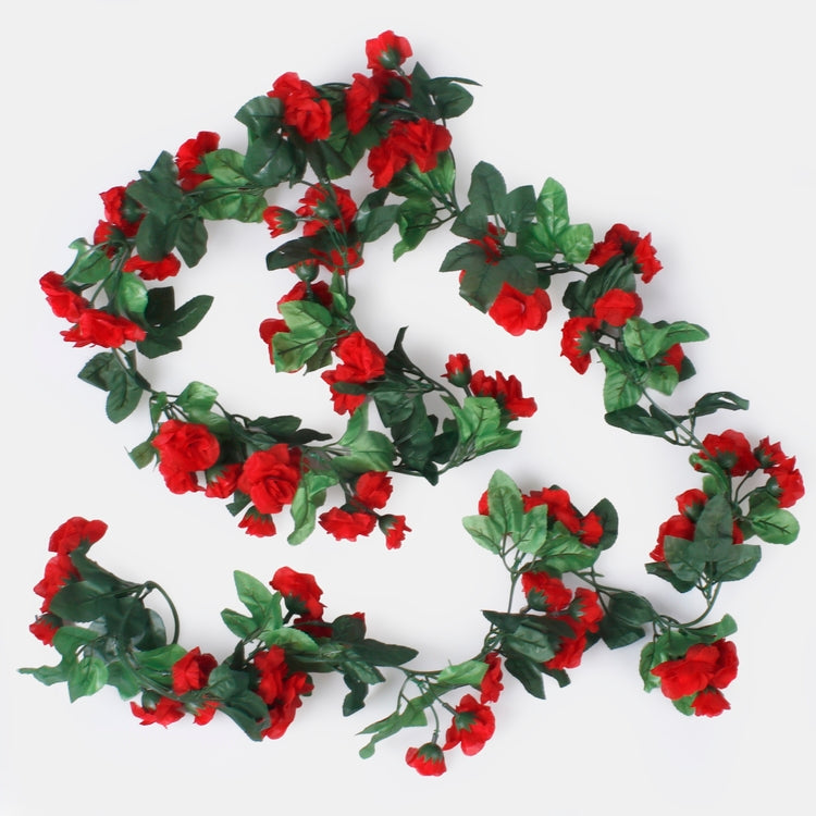Rote Rosenranke Kunstgirlande 220 cm – Tekokukat