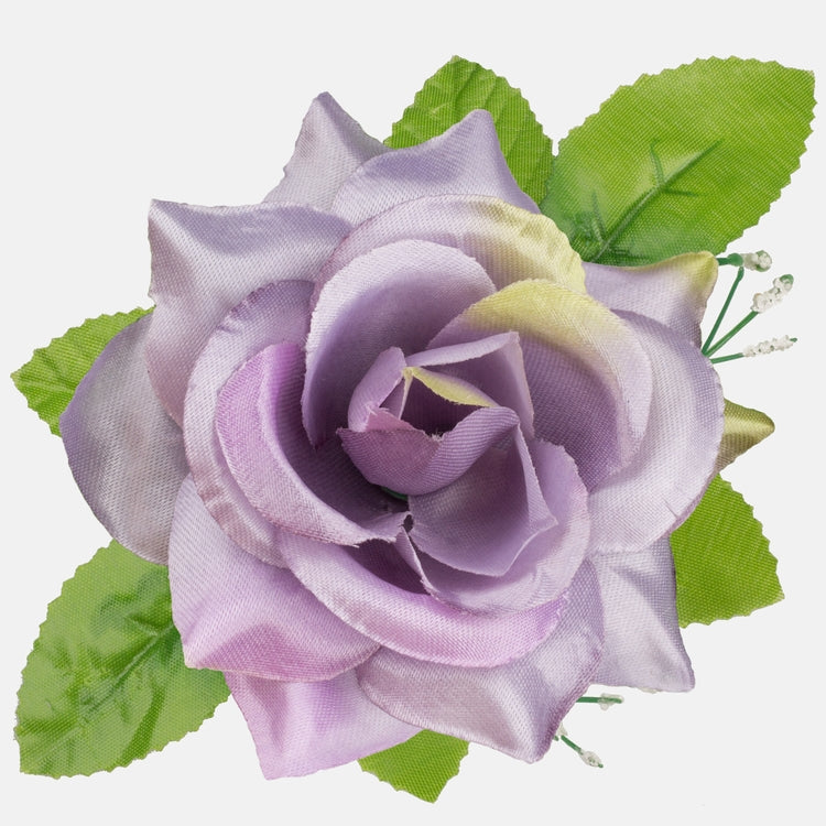 Satin-Lavendelfarbener Rosenkopf Ø10 cm