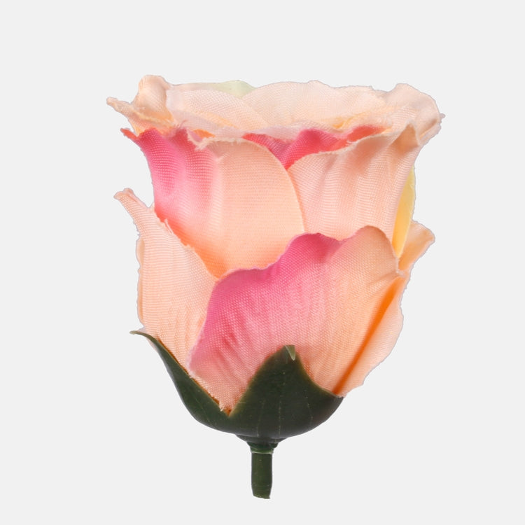 Ruusunnuppu Peach/Pink Edge - Tekokukat.fi