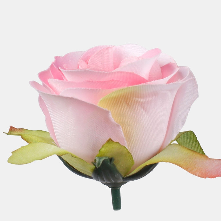 Ruusunnuppu T.T. Luutnantti Pink/Lutn. Vihreä reuna - Tekokukat.fi