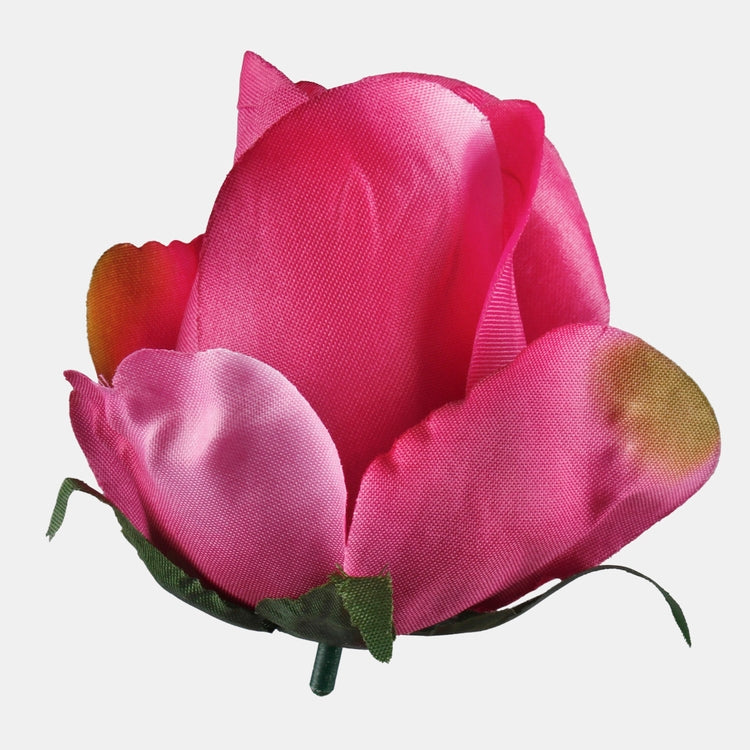 Ruusunnuppu Burgundy/Cream/Green Edge - Tekokukat.fi