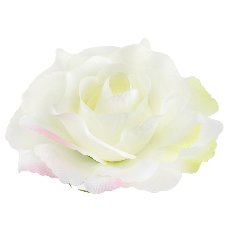 Ruusu Kerma/vaaleanpunainen/vihreä - Tekokukat.fi