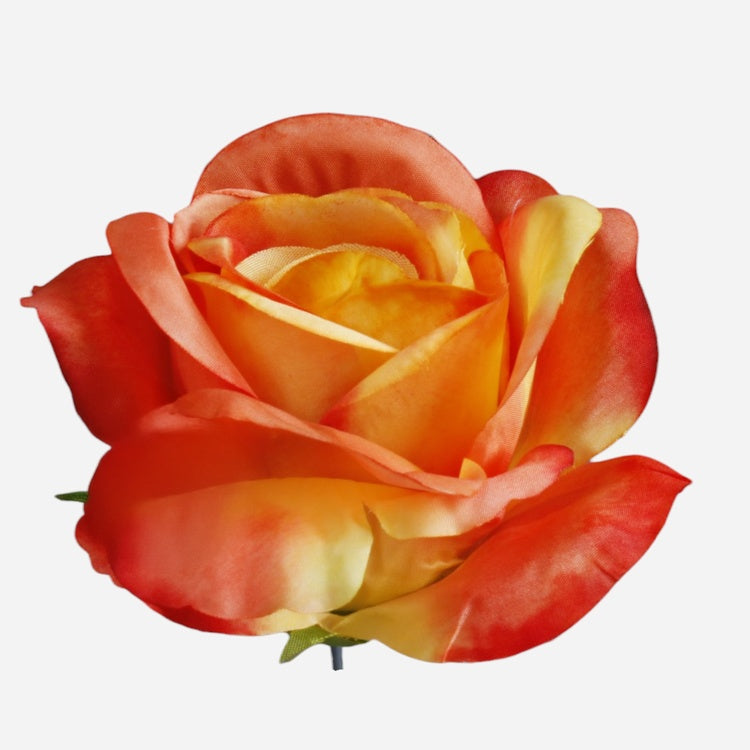 RUUSUN PÄÄ Koralli/keltainen - Tekokukat.fi