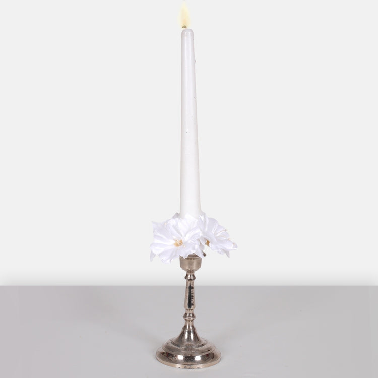 Kynttilän keskiosa - Mallow 1" Puhdas valkoinen - Tekokukat.fi