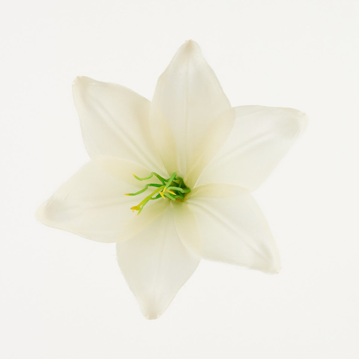 Tekoliljan kukkapää, satiini, 13 cm