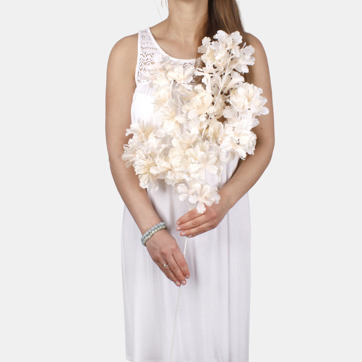 Vaalea persikka kirsikka – tekokukka, 90 cm