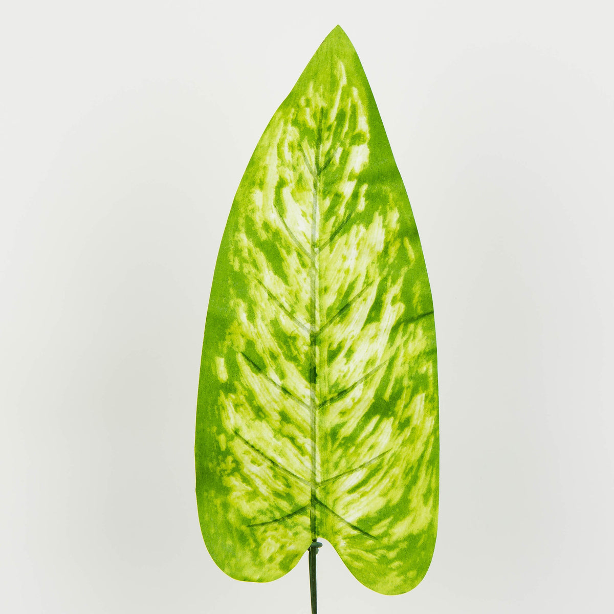 Vaalea/vihreä/keltainen tekolehti, 50 cm, 12 kpl