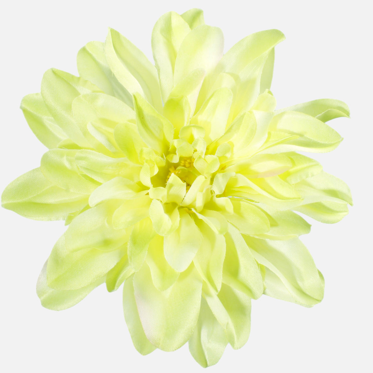 Vaalea vihreä tekodaalian kukkapää, 16 cm