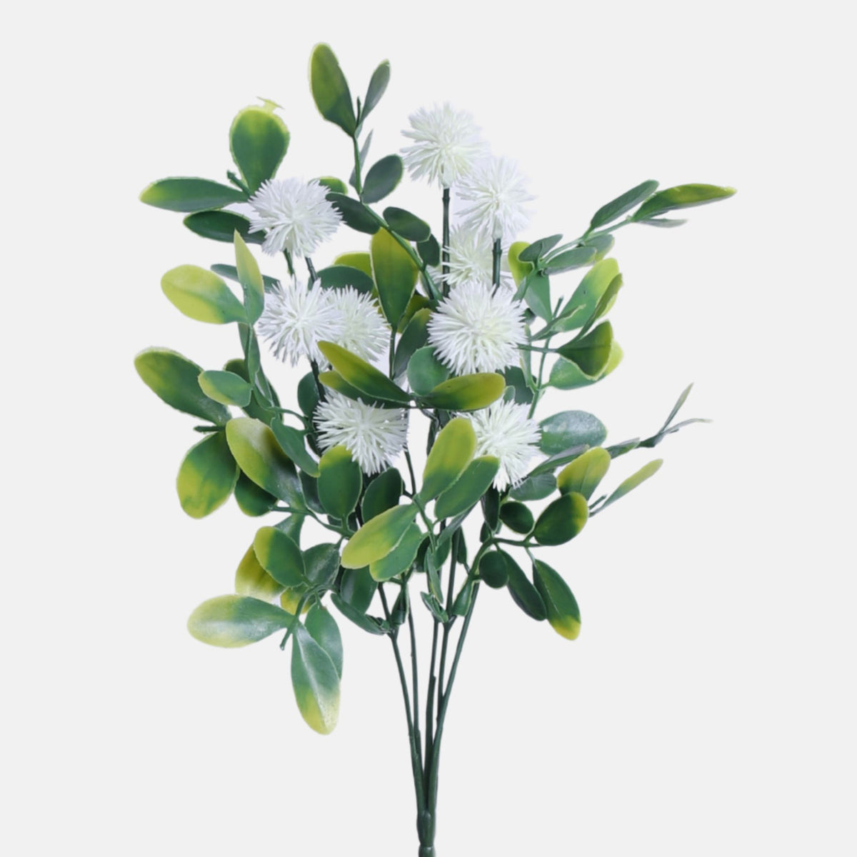 Valkoinen tekoohdakkeen kimppu, 30 cm