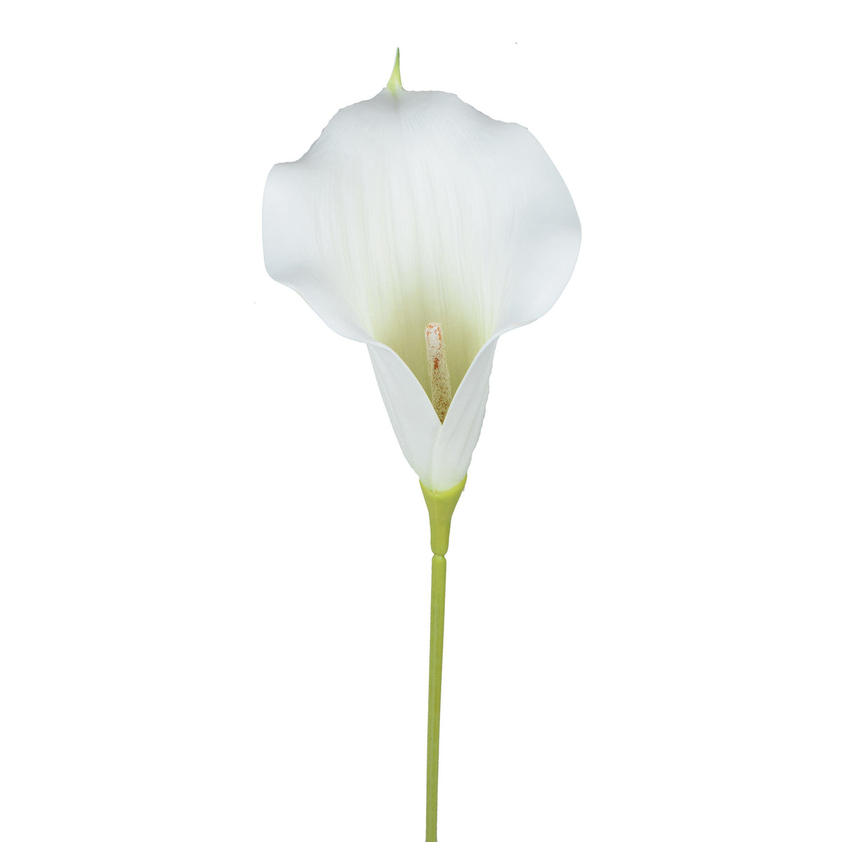 Valkoinen/vaalea/vihreä tekokallan kukkavarsi, vaahtomuovi, 66 cm