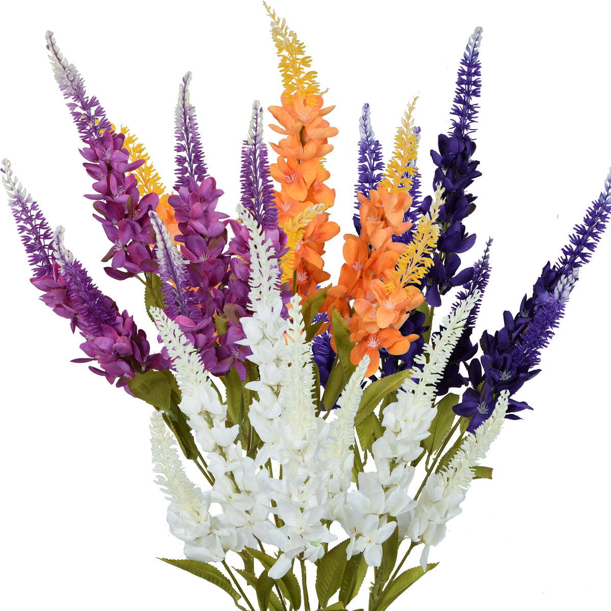 Värilajitelma lupiini – tekokukkakimppu, 67 cm