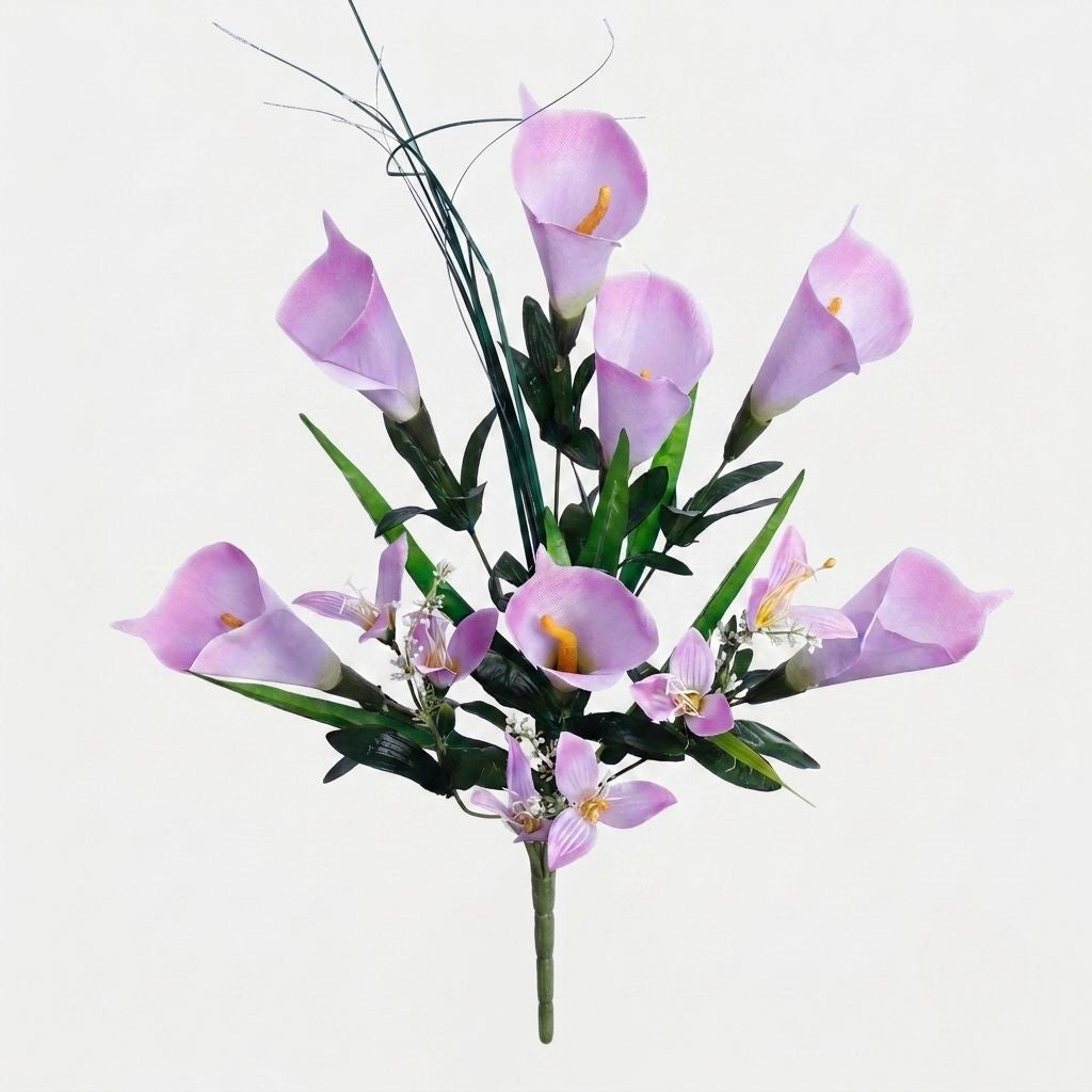 Violetti tekokallan kimppu, 64 cm