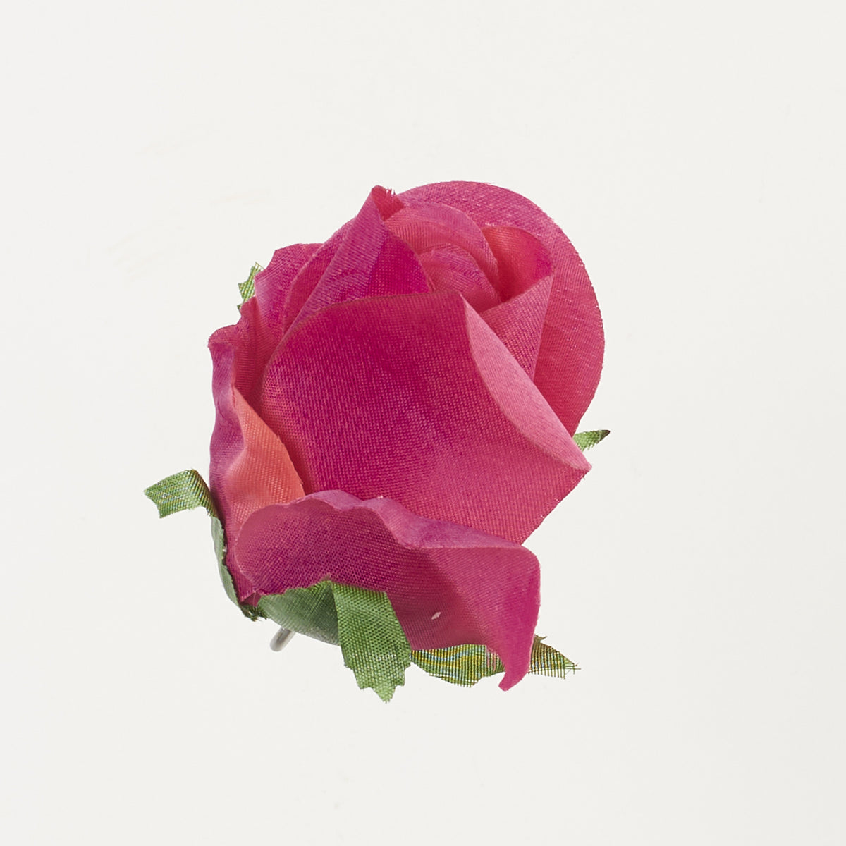 Violetti tekoruusun kukkapää, satiini, 9 cm