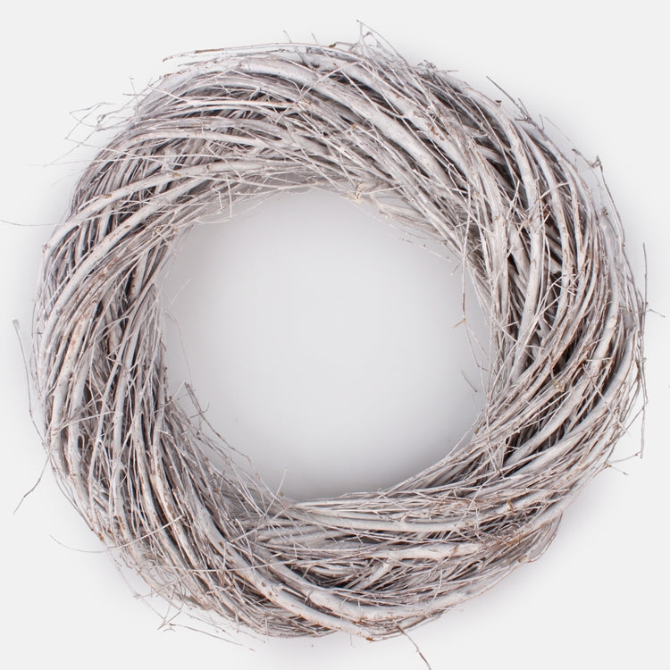 Maalaismainen linnunpesäkranssi 35 cm
valkoinen