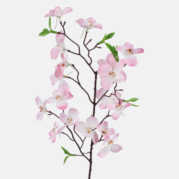 Rosa Kirschblütenzweig Kunstblume 60 cm