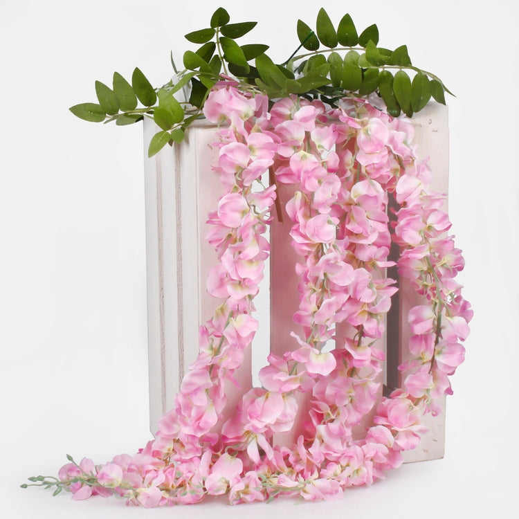 Wisteria x 4 tekokukka kuuma pinkki - Tekokukat.fi