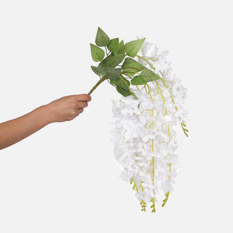 Wisteria x 5 tekokukka valkoinen - Tekokukat.fi