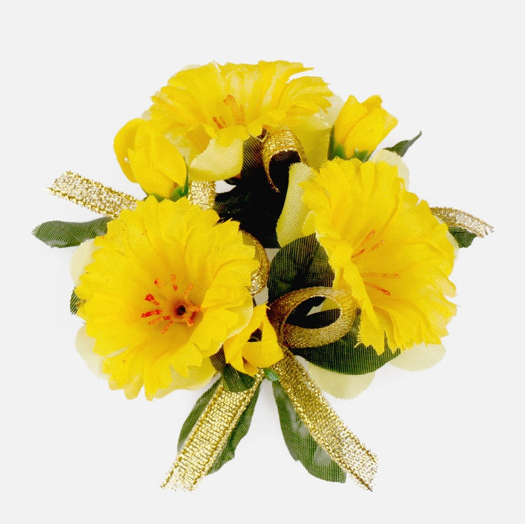 Kynttilän keskiosa - narsissi 1" Keltainen - Tekokukat.fi