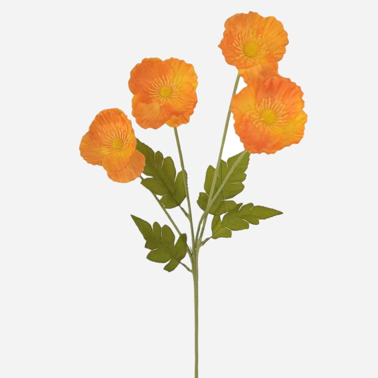 Anemone x 4 tekokukka oranssi - Tekokukat.fi