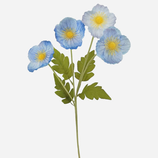 Anemone x 4 tekokukka vaaleansininen - Tekokukat.fi