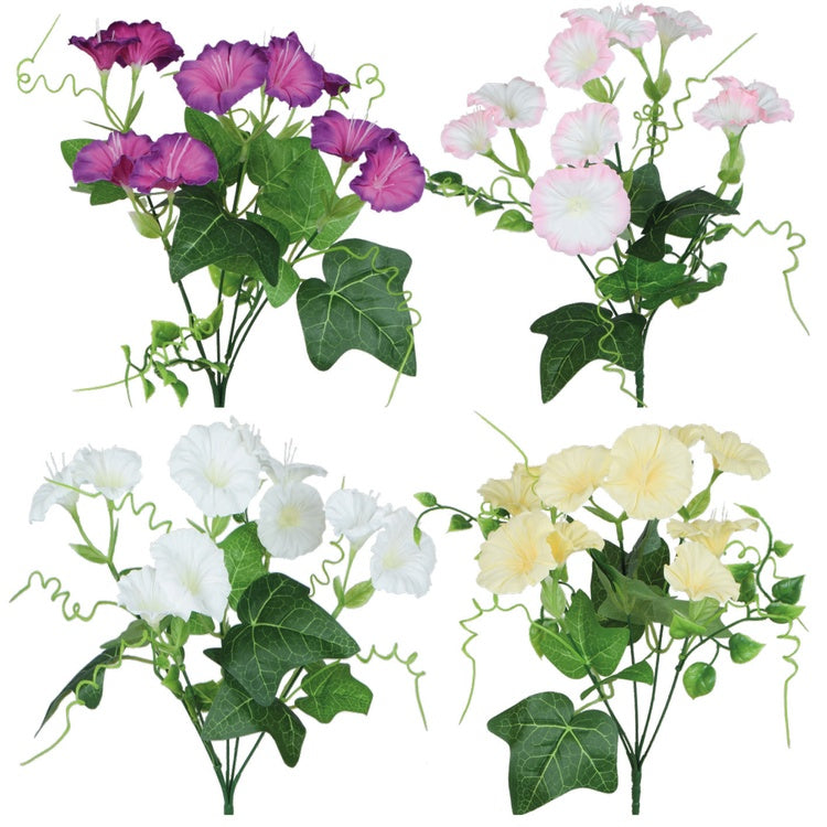 Bindweed x 5 tekokukkakimppu satunnainen väri - Tekokukat.fi