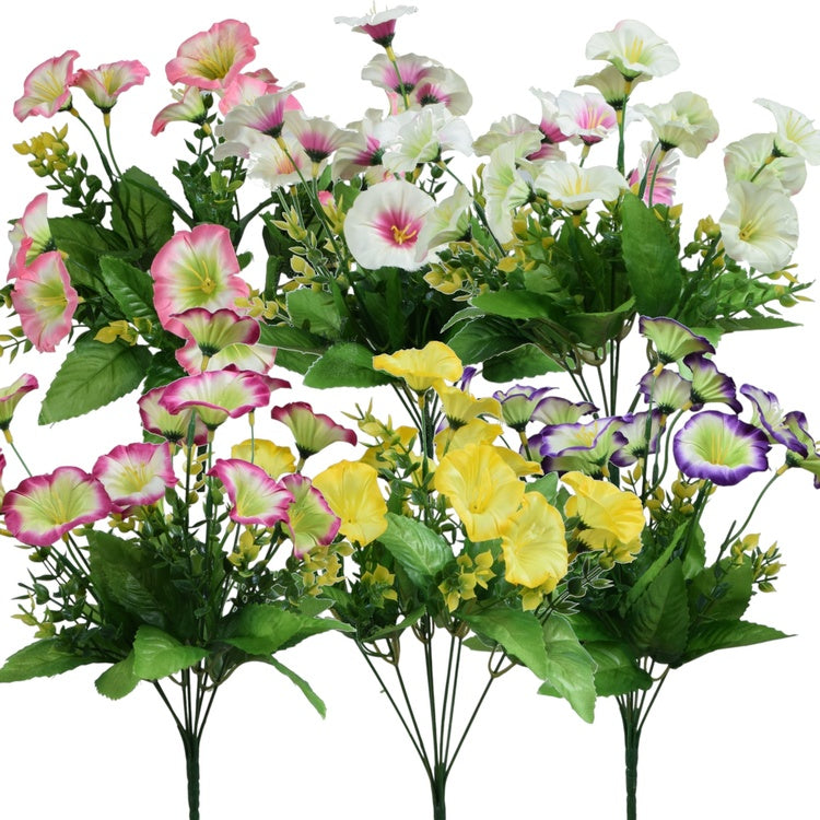 Bindweed x 7 tekokukkakimppu satunnainen väri - Tekokukat.fi