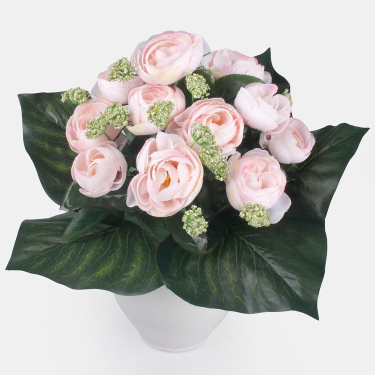 Camellia x 13 tekokukkakimppu satunnainen väri 2 - Tekokukat.fi