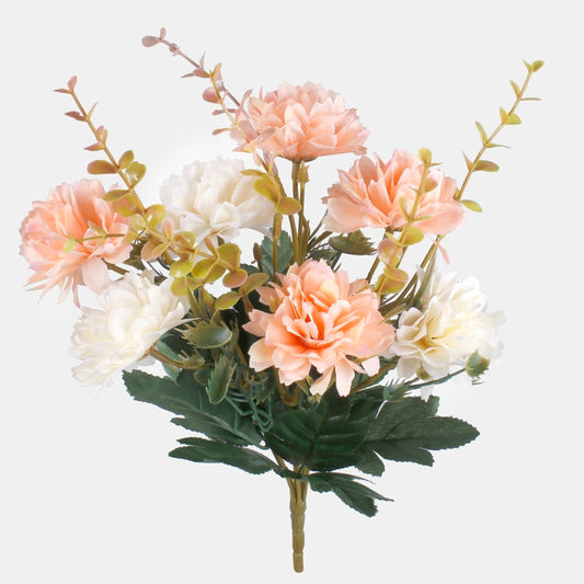 Dahlia pensas tekokukkakimppu persikka/kermainen - Tekokukat.fi