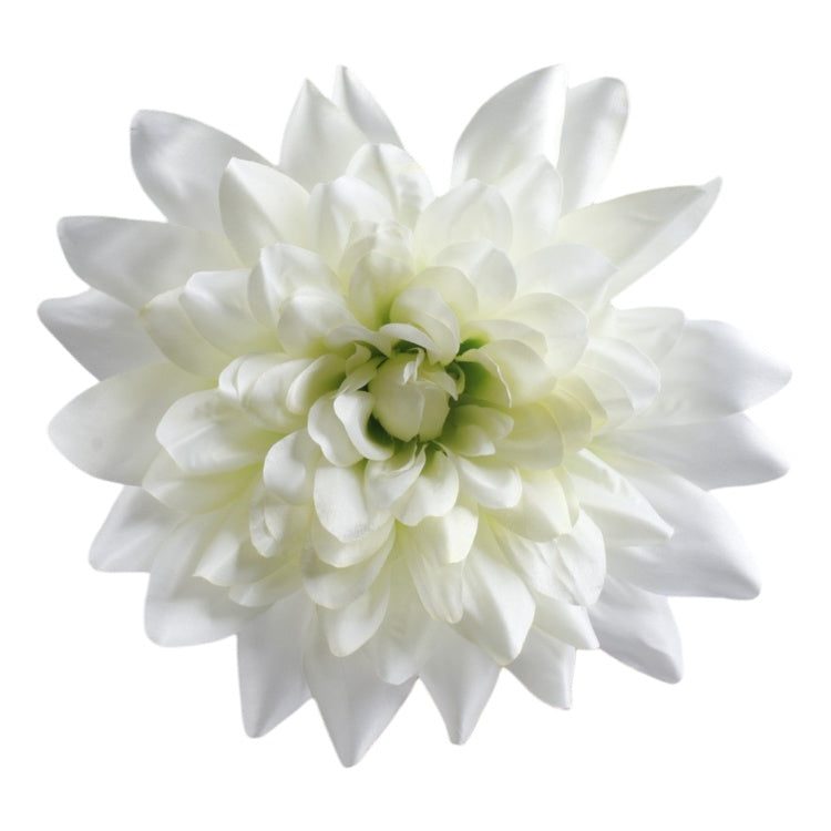 Dahlia tekokukkakimppu valkoinen/vihreä - Tekokukat.fi