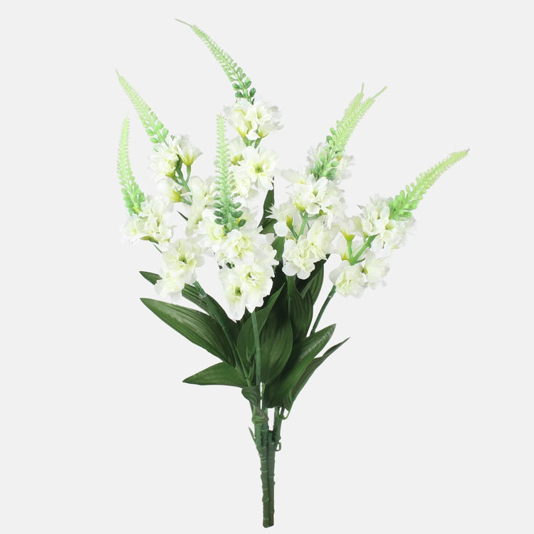 Kermanvärinen jaloritarinkukka tekokukkakimppu 54 cm - Tekokukat