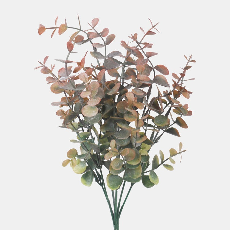 Eukalyptus tekokukkakimppu burgundy/vihreä - Tekokukat.fi