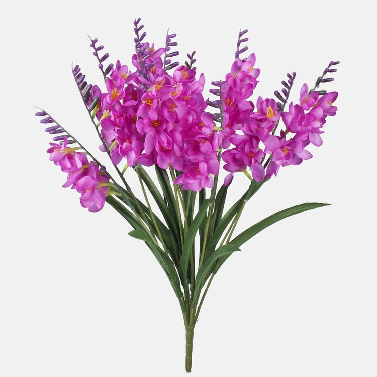 Freesia-kimppu x 12 tekokukkakimppu liila - Tekokukat.fi
