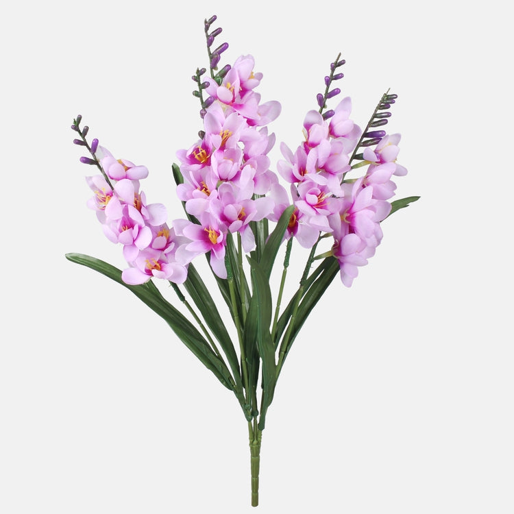 Freesia-kimppu x 5 tekokukkakimppu liila - Tekokukat.fi