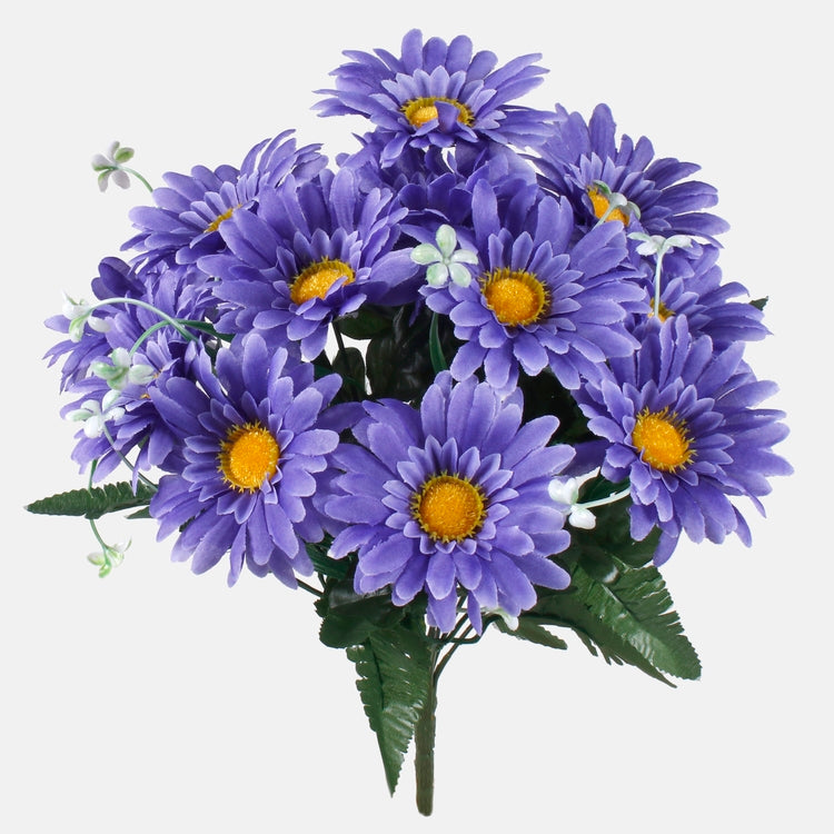 Gerbera x 12 tekokukkakimppu liila - Tekokukat.fi