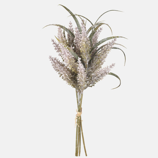 Harmaa lythrum tekokukkakimppu 43 cm - Tekokukat