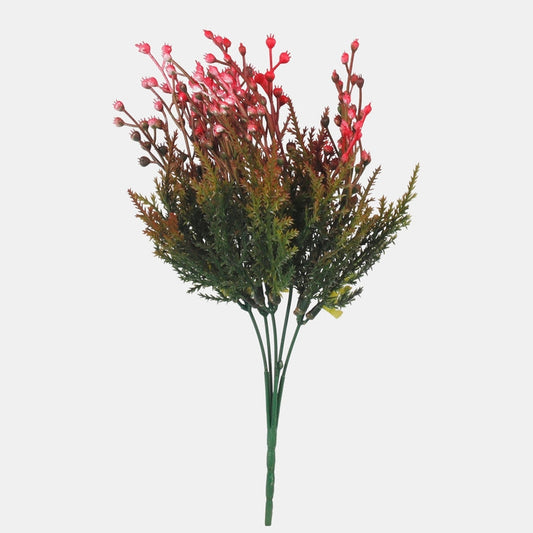 Heather tekokukkakimppu punainen - Tekokukat.fi