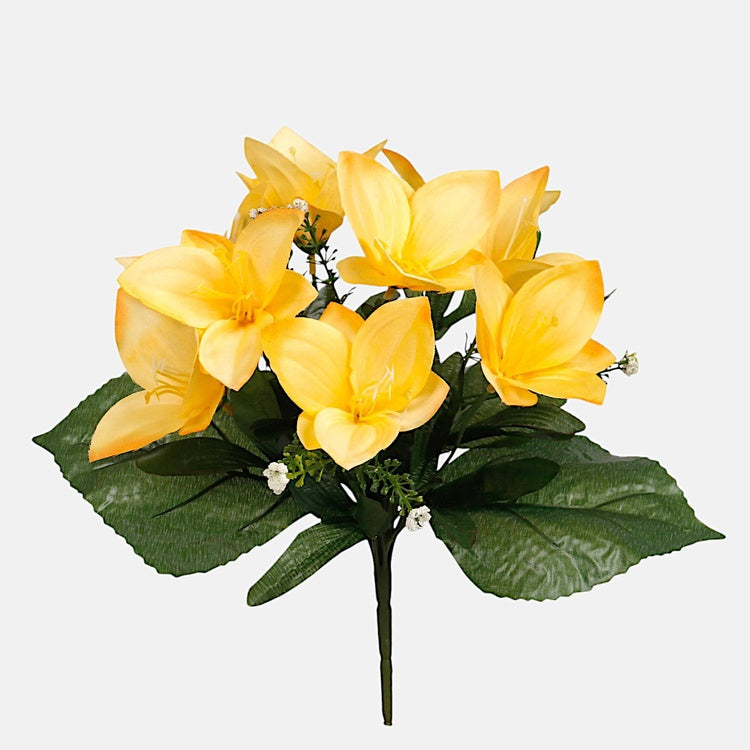 Hellebore x 9 tekokukkakimppu keltainen - Tekokukat.fi