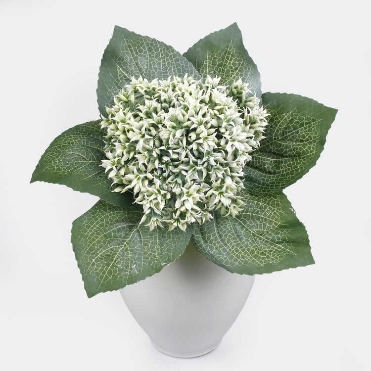 Hortensia tekokukkakimppu valkoinen - Tekokukat.fi