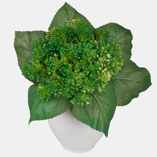 Hortensia tekokukkakimppu vihreä - Tekokukat.fi