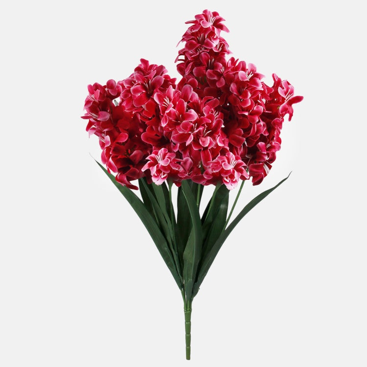 Hyasintti tekokukkakimppu tummanvaaleanpunainen 55 cm - Tekokukat