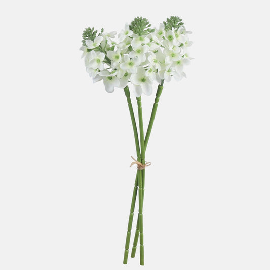 Kermanvärinen tuberoosi tekokukkakimppu 36 cm - Tekokukat