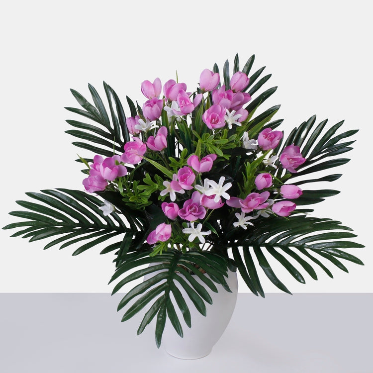 Krookus tekokukkakimppu satunnainen väri 1 - Tekokukat.fi